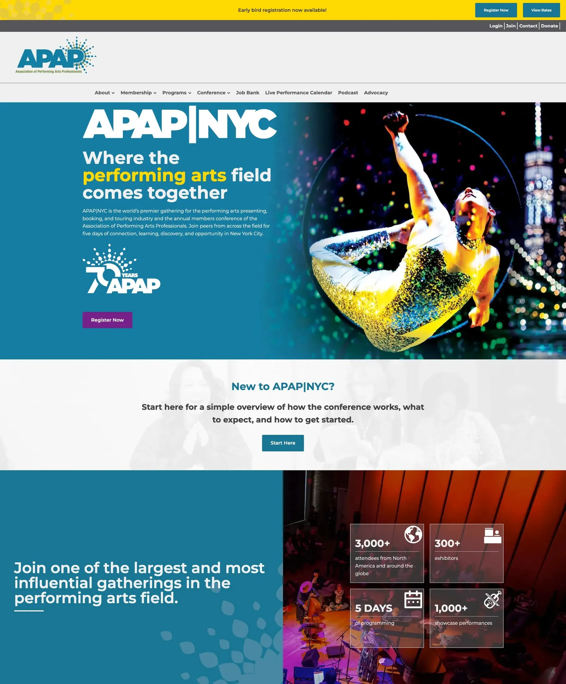 APAP: Performing Arts / Convention, built by Argent Foundry.