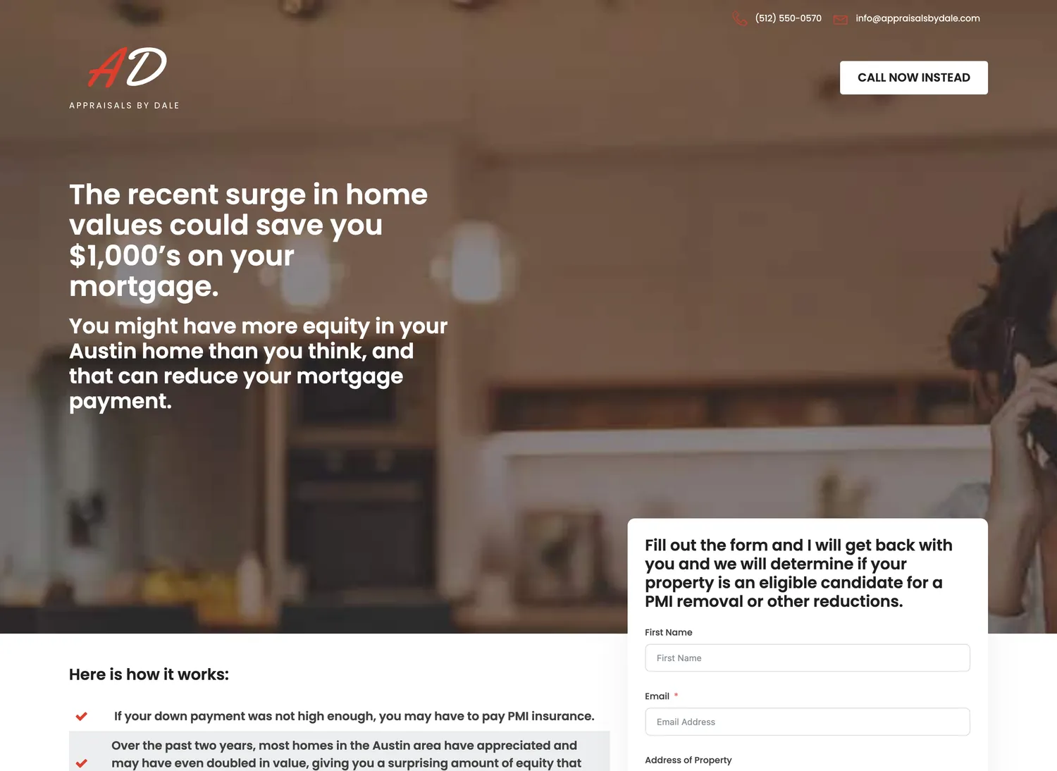 The campaign landing page: one audience, one offer, one next step.