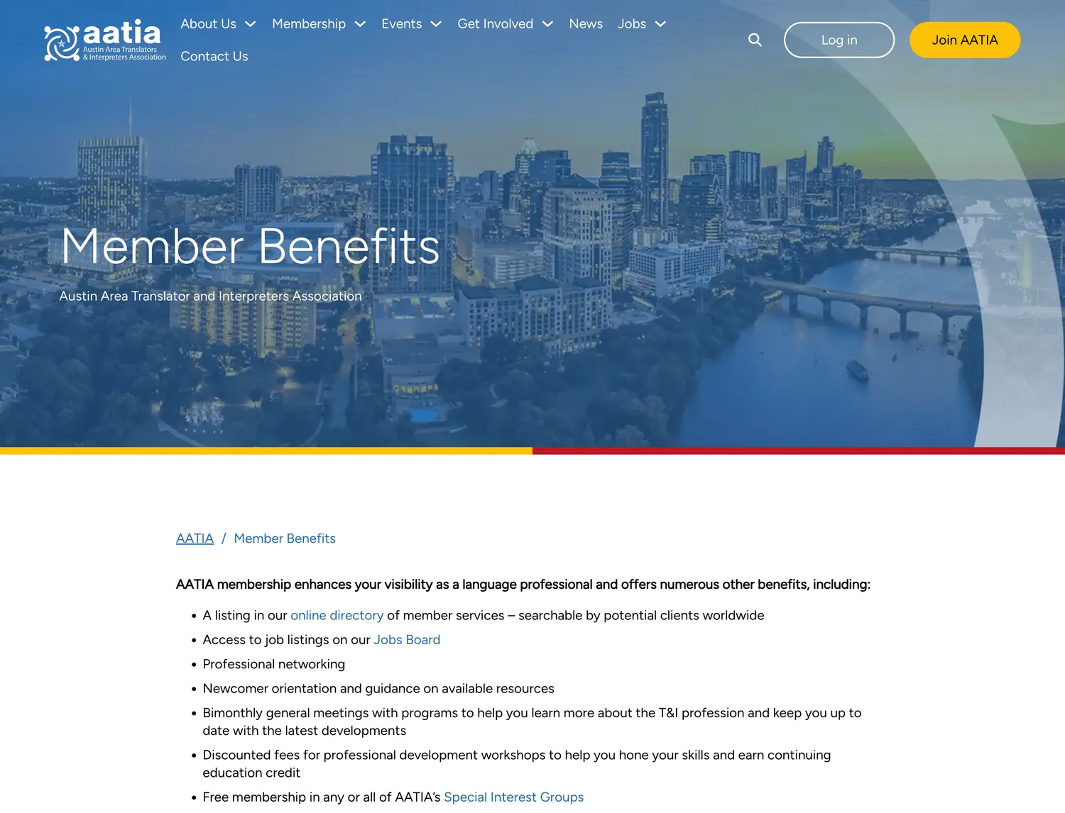 Membership: benefits, tiers, join and renew